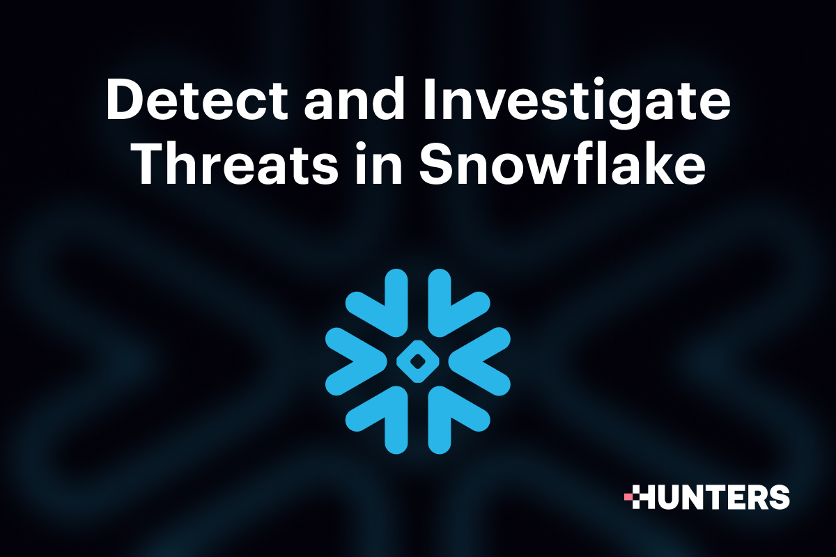 Detect and investigate threats in snowflake database 